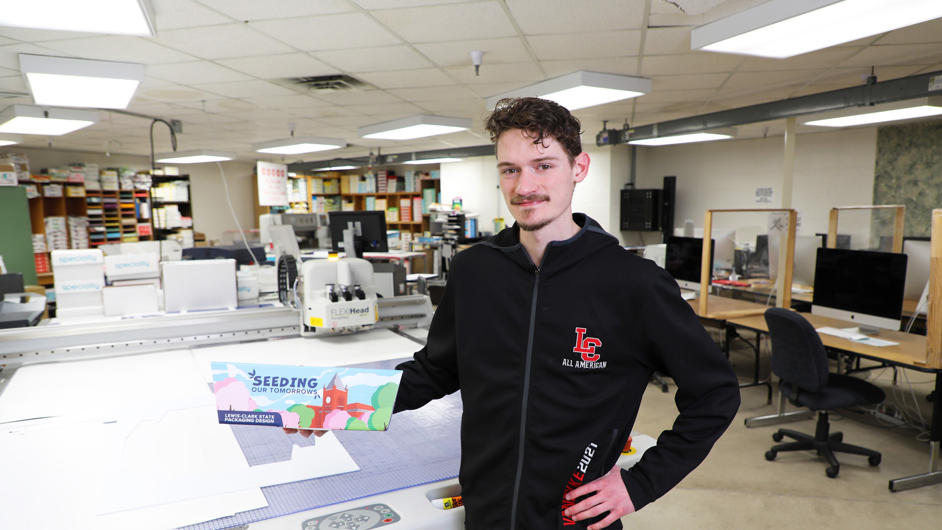Packaging Design student